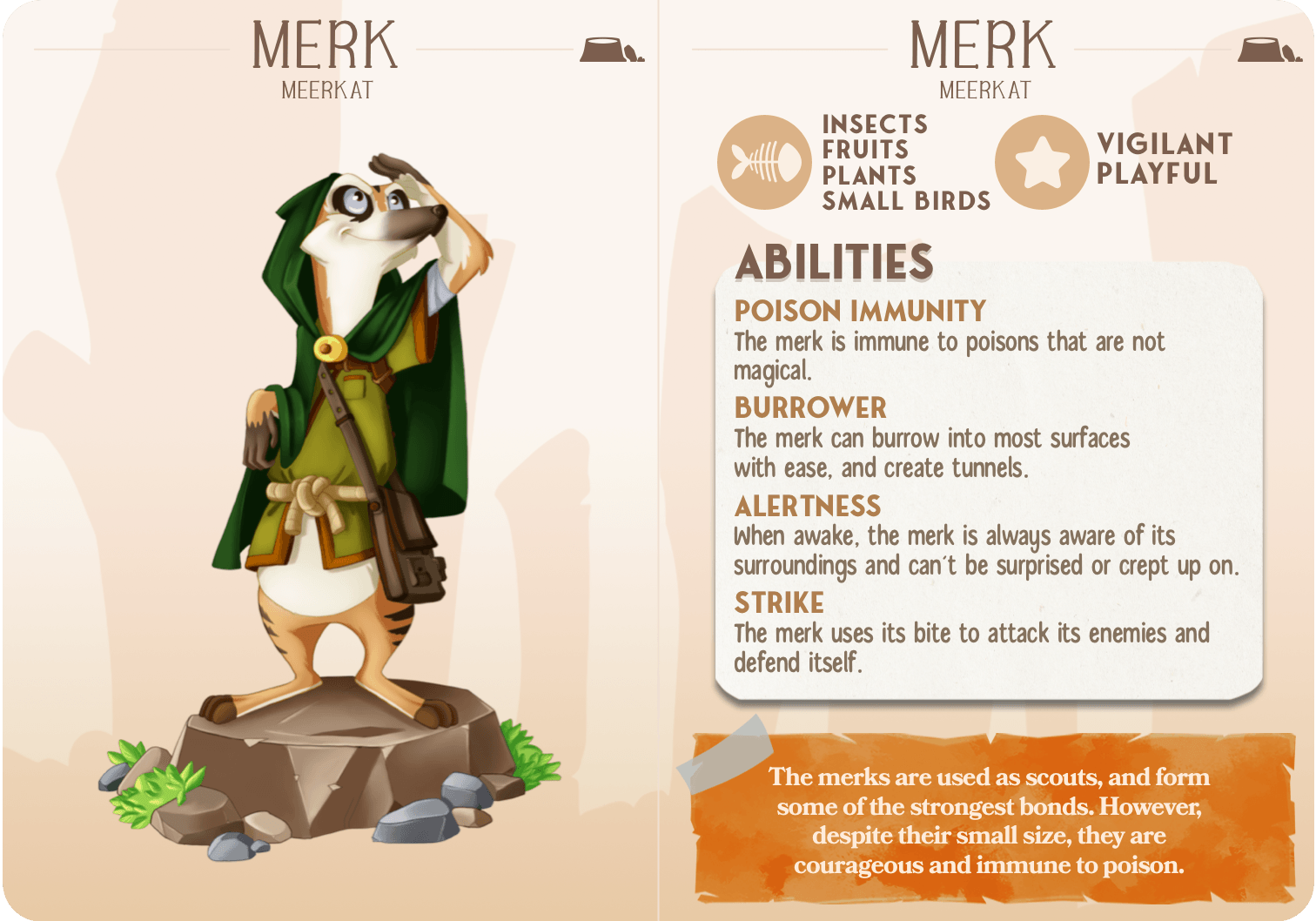 3D Printed Cast n Play Merk - Merkat Companions 28mm 32mm D&D - 3D Printing Boss 