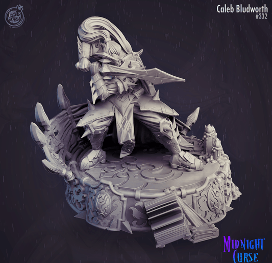 3D Printed Cast n Play Midnight Curse - Caleb Bludworth 28mm 32mm D&D - 3D Printing Boss 