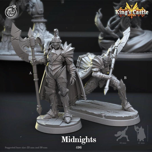 3D Printed Cast n Play Midnights 28mm 32mm D&D - 3D Printing Boss 