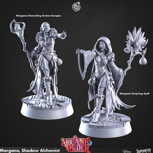 3D Printed Cast n Play Morgana Shadow Alchemist 28mm 32mm D&D - 3D Printing Boss 