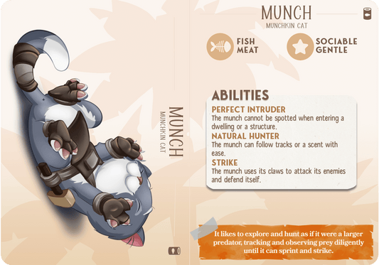 3D Printed Cast n Play Munch - Munchkin Cat Companions 28mm 32mm D&D - 3D Printing Boss 