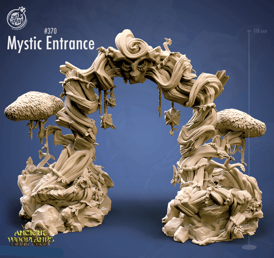 3D Printed Cast n Play Mystic Entrance Ancient Woodlands - 28mm 32mm D&D - 3D Printing Boss 