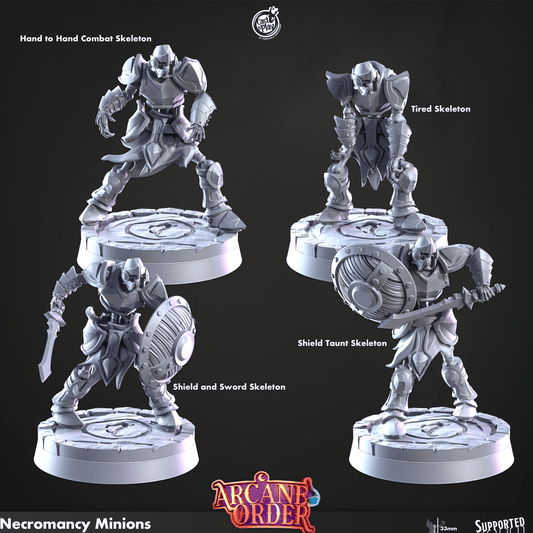 3D Printed Cast n Play Necromancy Minions 28mm 32mm D&D - 3D Printing Boss 