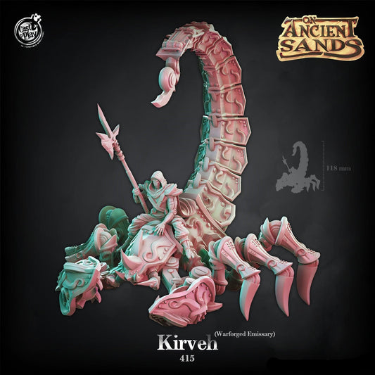3D Printed Cast n Play On Ancient Sands - Kirveh the Warforged Emissary 28mm 32mm D&D - 3D Printing Boss 