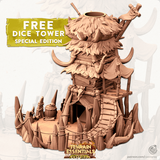 3D Printed Cast n Play Orcs Field Set Orc Dice Tower 28mm 32mm D&D - 3D Printing Boss 