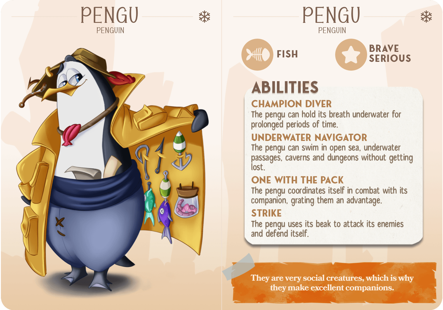 3D Printed Cast n Play Pengu - Peguin Companions 28mm 32mm D&D - 3D Printing Boss 