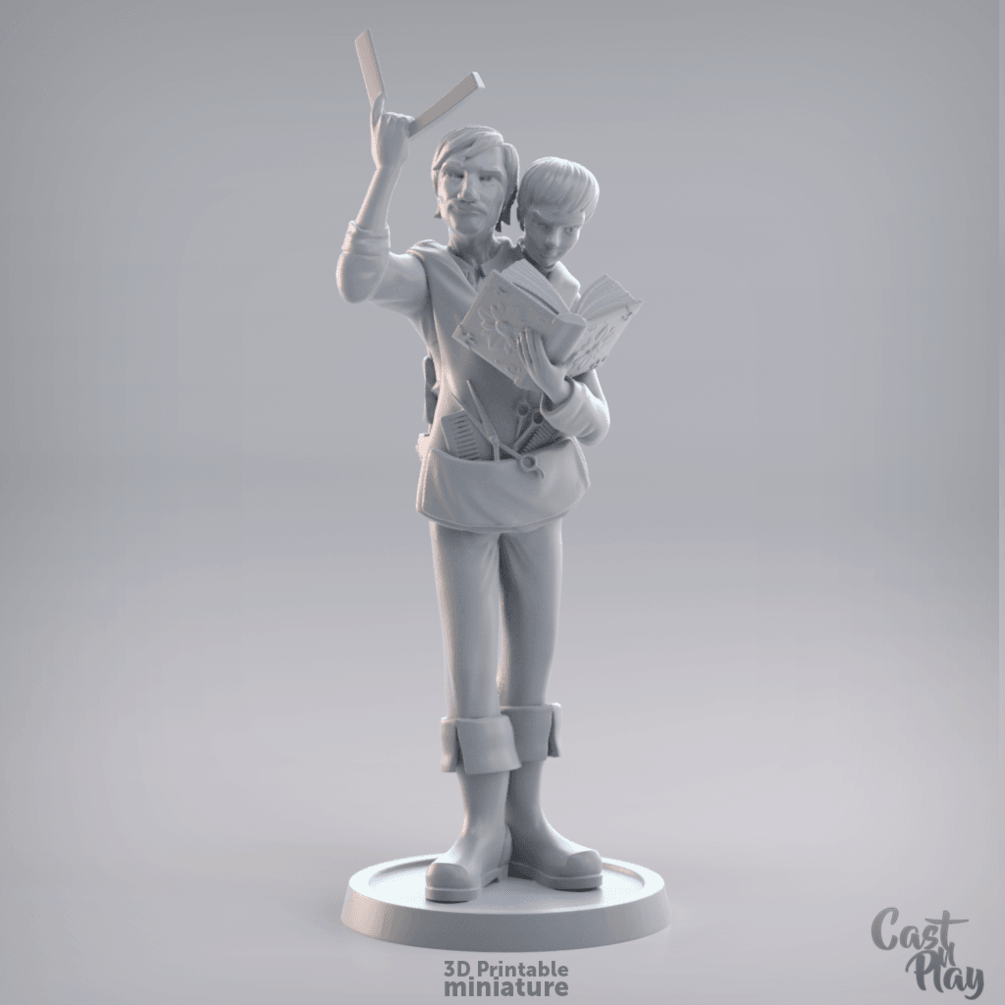 3D Printed Cast n Play Popo y Lupe 28mm 32mm D&D - 3D Printing Boss 
