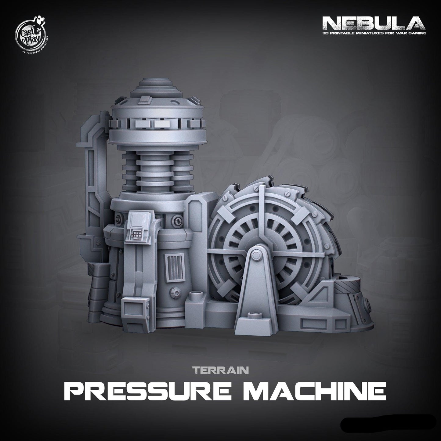 3D Printed Cast n Play Pressure Machine Nebula Origins 28mm 32mm D&D - 3D Printing Boss 