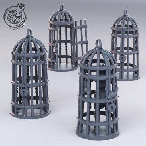3D Printed Cast n Play Prisioner Cages 28mm 32mm D&D - 3D Printing Boss 