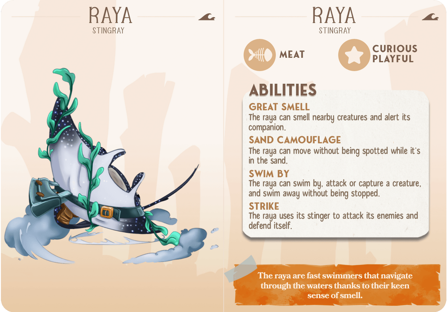 3D Printed Cast n Play Raya - Stingray Companions 28mm 32mm D&D - 3D Printing Boss 