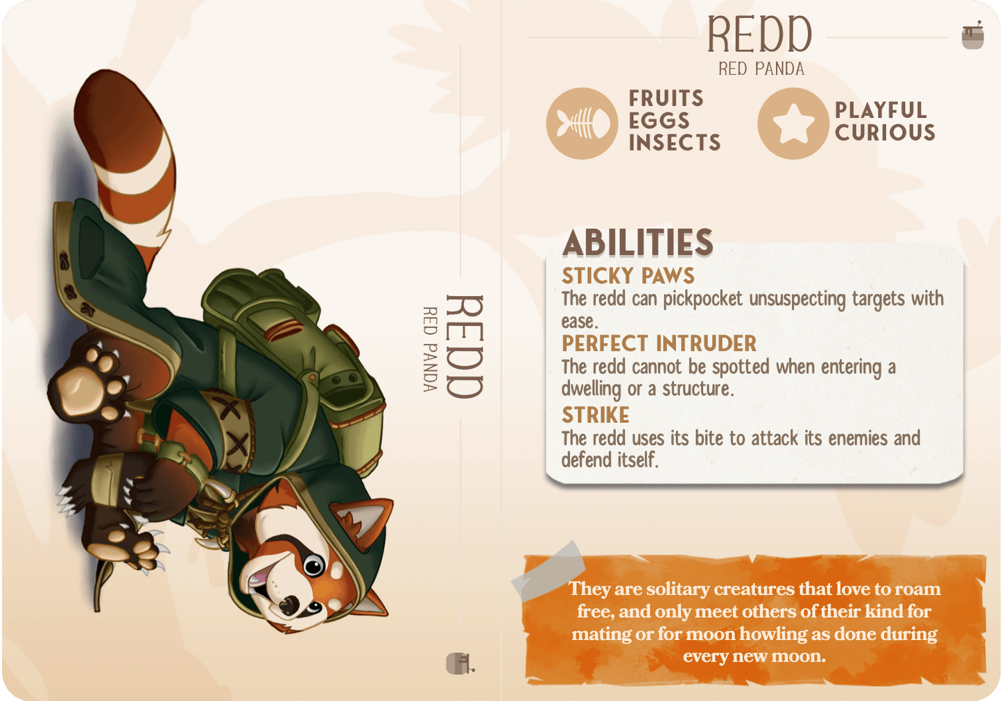3D Printed Cast n Play Redd - Red Panda Companions 28mm 32mm D&D - 3D Printing Boss 