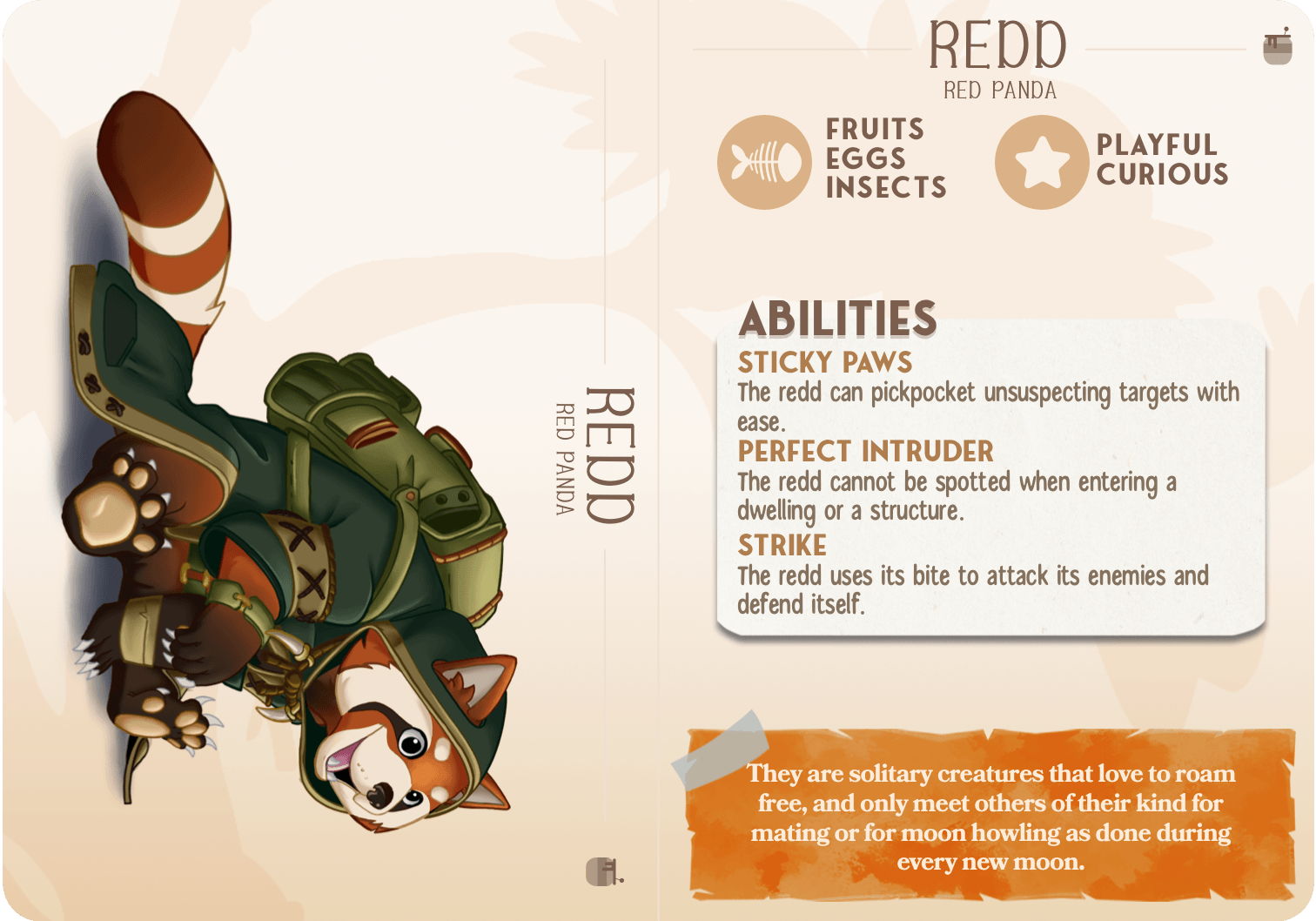 3D Printed Cast n Play Redd - Red Panda Companions 28mm 32mm D&D - 3D Printing Boss 