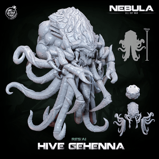 3D Printed Cast n Play Res'Ai Hive Gehenna (Titan) Nebula All Out War 28mm 32mm D&D - 3D Printing Boss 