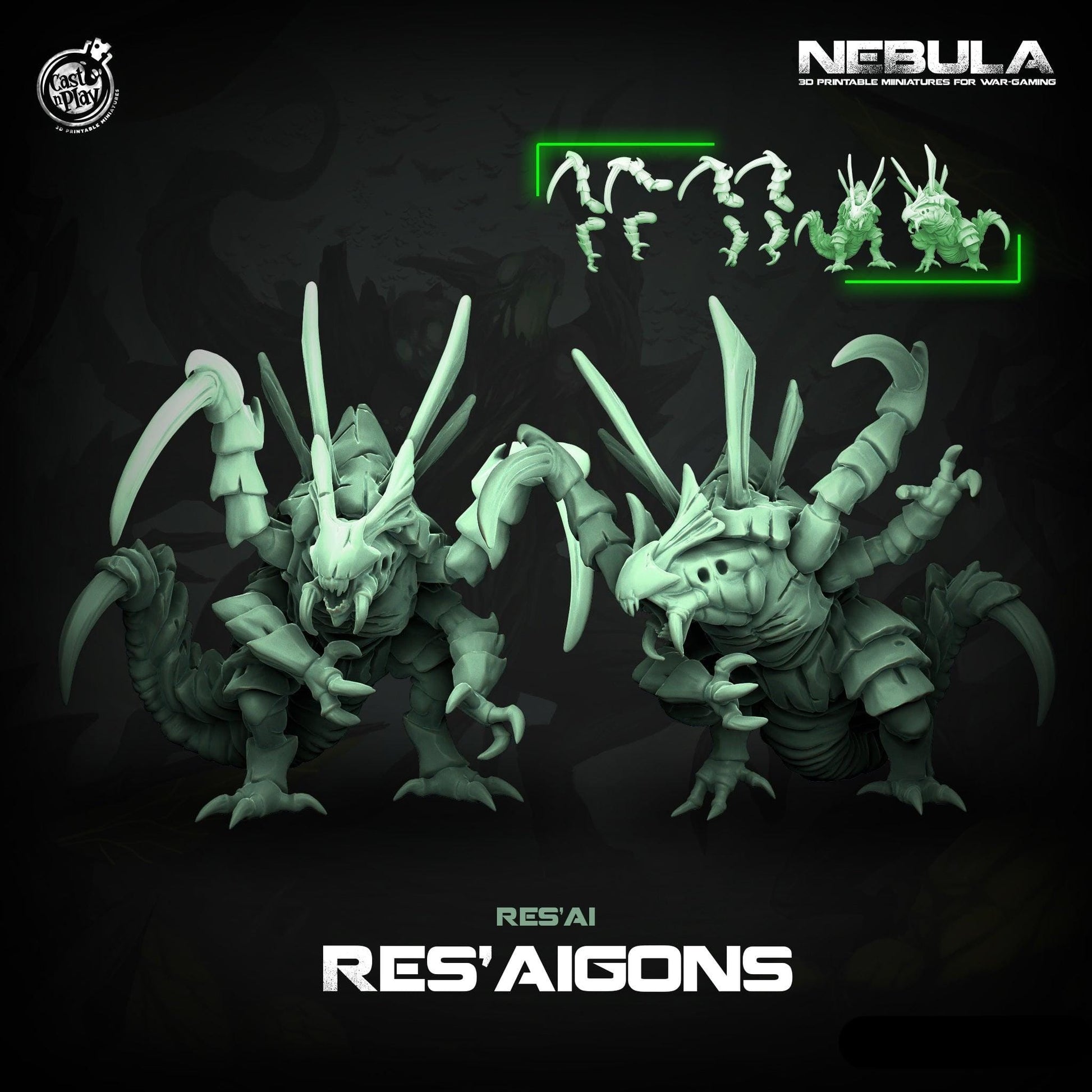 3D Printed Cast n Play Res'aigons Nebula Origins 28mm 32mm D&D - 3D Printing Boss 