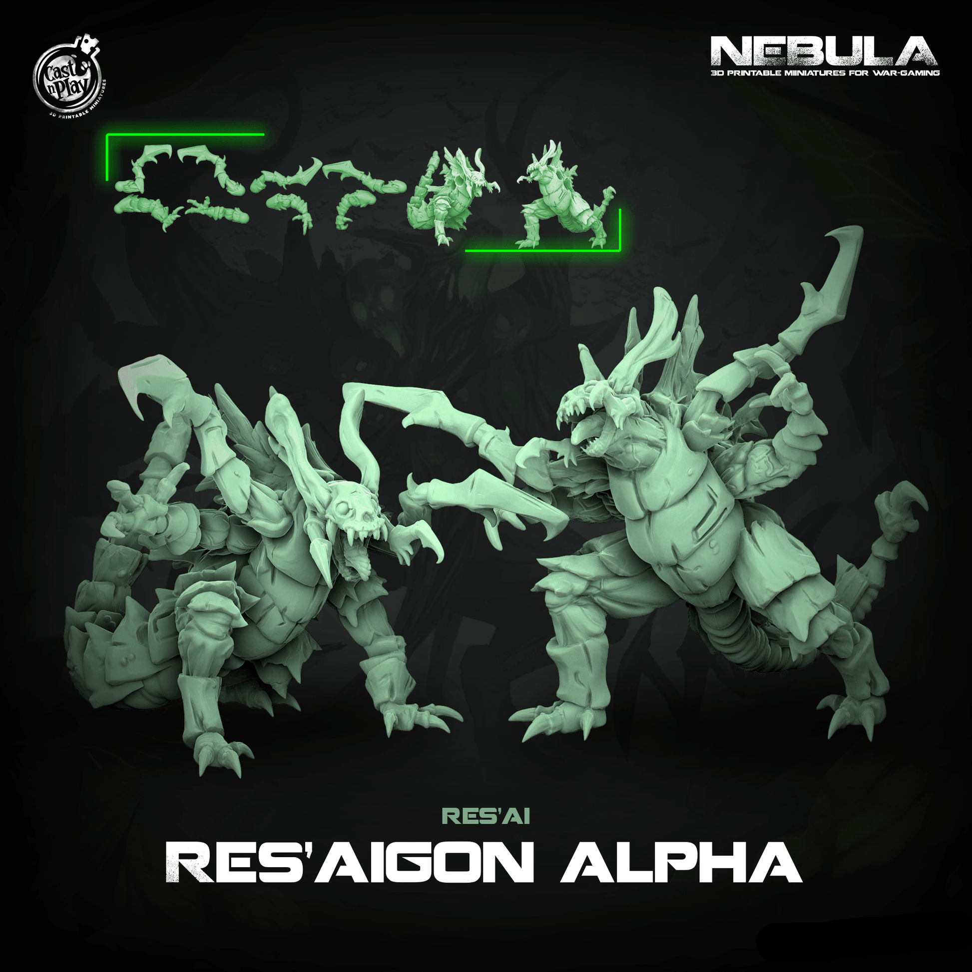 3D Printed Cast n Play Resaigon Alpha Nebula Origins 28mm 32mm D&D - 3D Printing Boss 