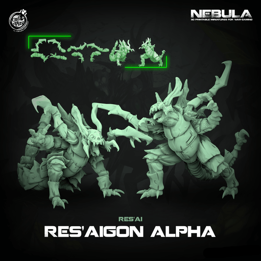 3D Printed Cast n Play Resaigon Alpha Nebula Origins 28mm 32mm D&D - 3D Printing Boss 