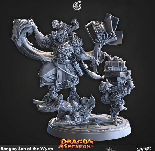 3D Printed Cast n Play Rongur, Son of the Wyrm Dragon Seekers 28mm 32mm D&D - 3D Printing Boss 