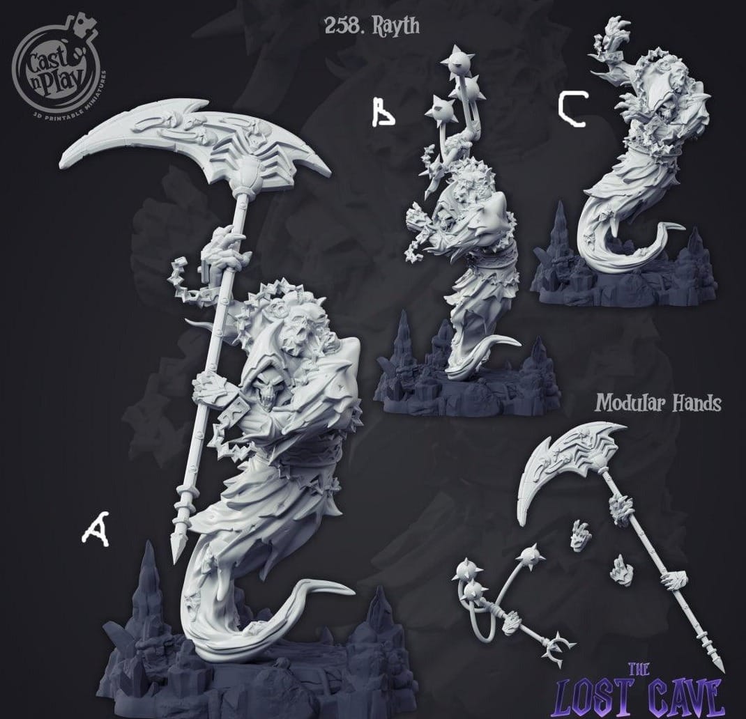 3D Printed Cast n Play Ryath 28mm 32mm D&D - 3D Printing Boss 