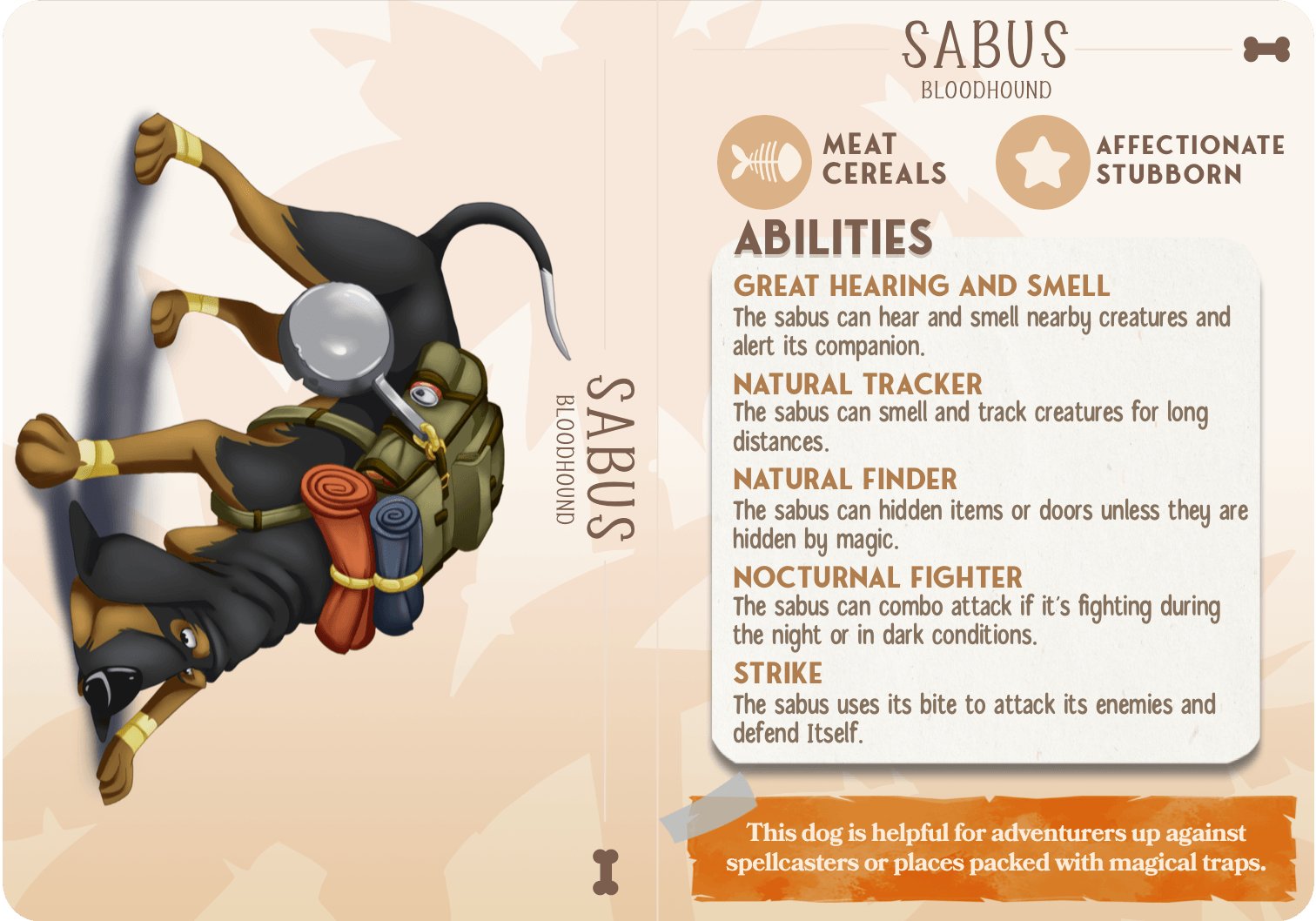 3D Printed Cast n Play Sabus - The Bloodhound Companions 28mm 32mm D&D - 3D Printing Boss 