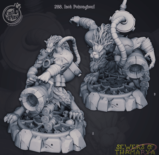 3D Printed Cast n Play Sewers of Thamarya - Inok Poisonghoul 28mm 32mm D&D - 3D Printing Boss 