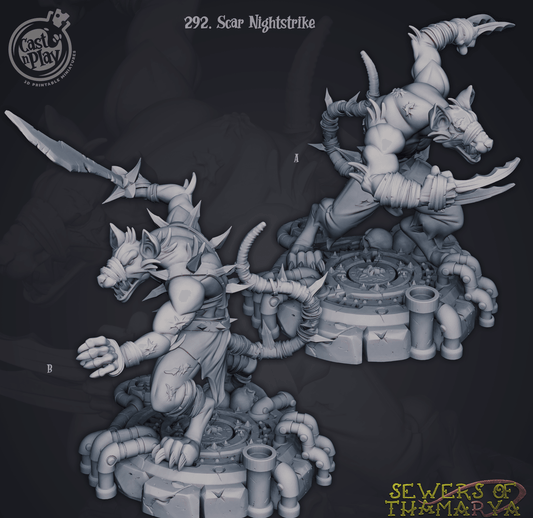 3D Printed Cast n Play Sewers of Thamarya - Scar Nightstrike 28mm 32mm D&D - 3D Printing Boss 