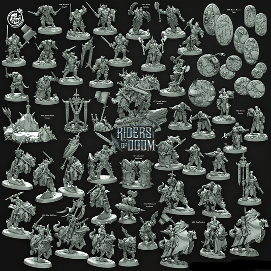 3D Printed Cast n Play Shadow Knights Riders of Doom Set 28mm 32mm D&D - 3D Printing Boss 