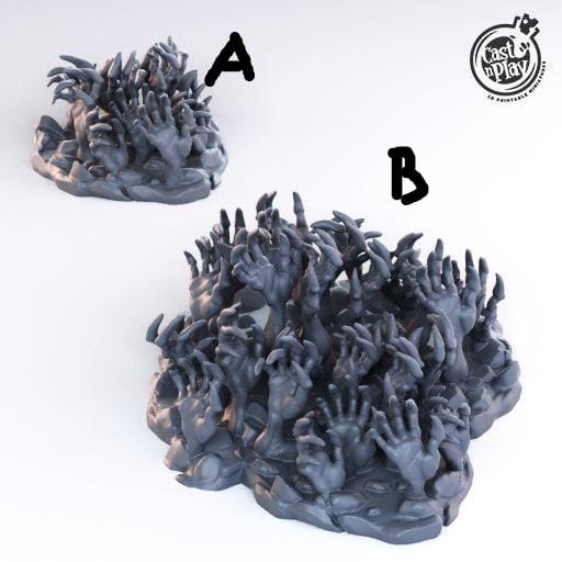 3D Printed Cast n Play - Spirit Hands 28mm 32mm D&D - 3D Printing Boss 