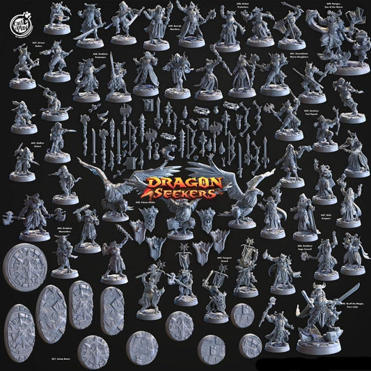 3D Printed Cast n Play Stalker Sisters Dragon Seekers 28mm 32mm D&D - 3D Printing Boss 