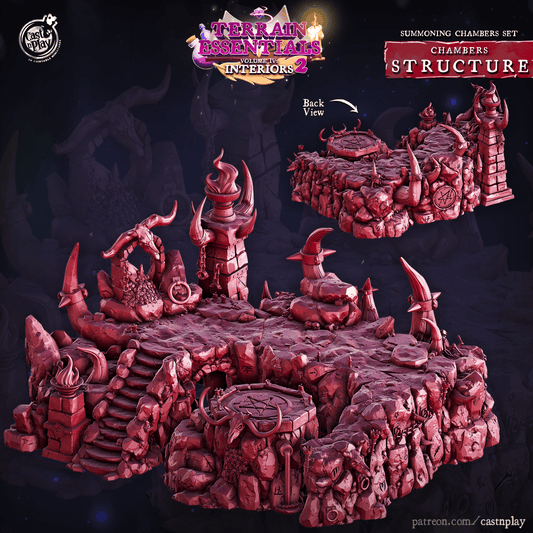 3D Printed Cast n Play Summoning Chambers Structure Set 28mm 32mm D&D - 3D Printing Boss 