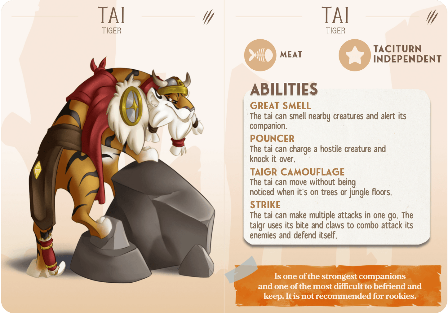 3D Printed Cast n Play Tai - The Tiger Companions 28mm 32mm D&D - 3D Printing Boss 