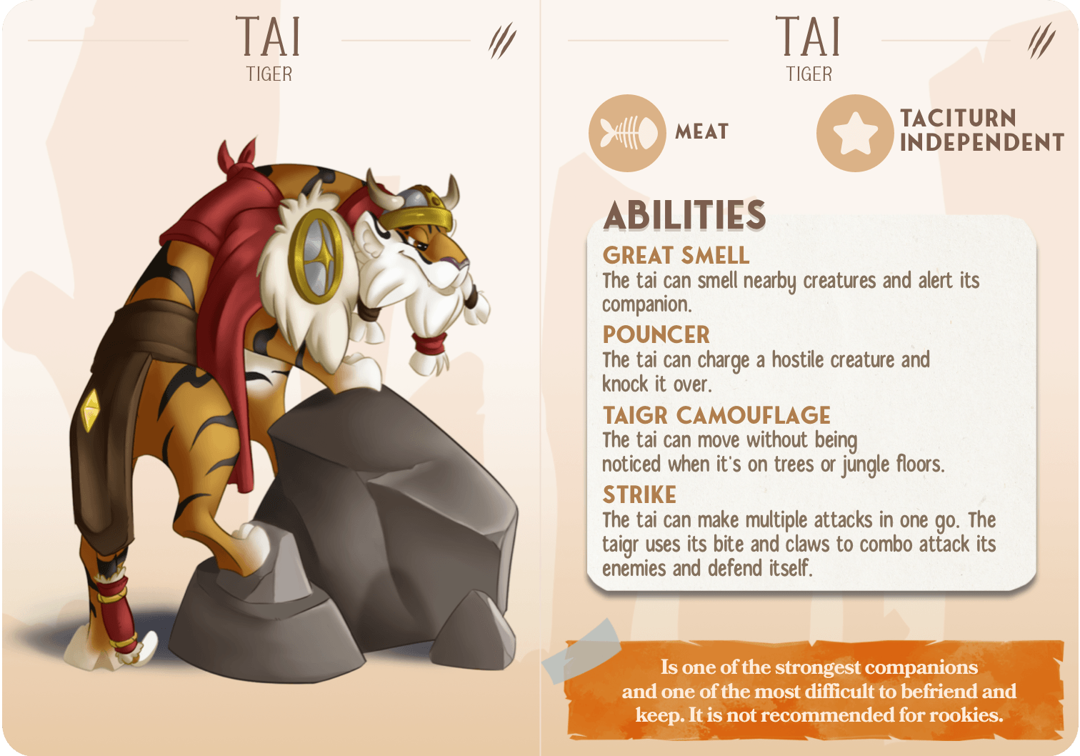3D Printed Cast n Play Tai - The Tiger Companions 28mm 32mm D&D - 3D Printing Boss 