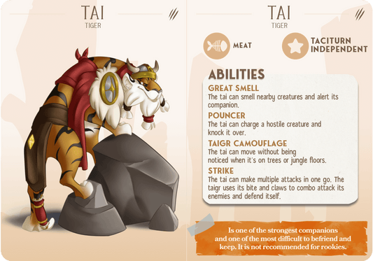 3D Printed Cast n Play Tai - The Tiger Companions 28mm 32mm D&D - 3D Printing Boss 
