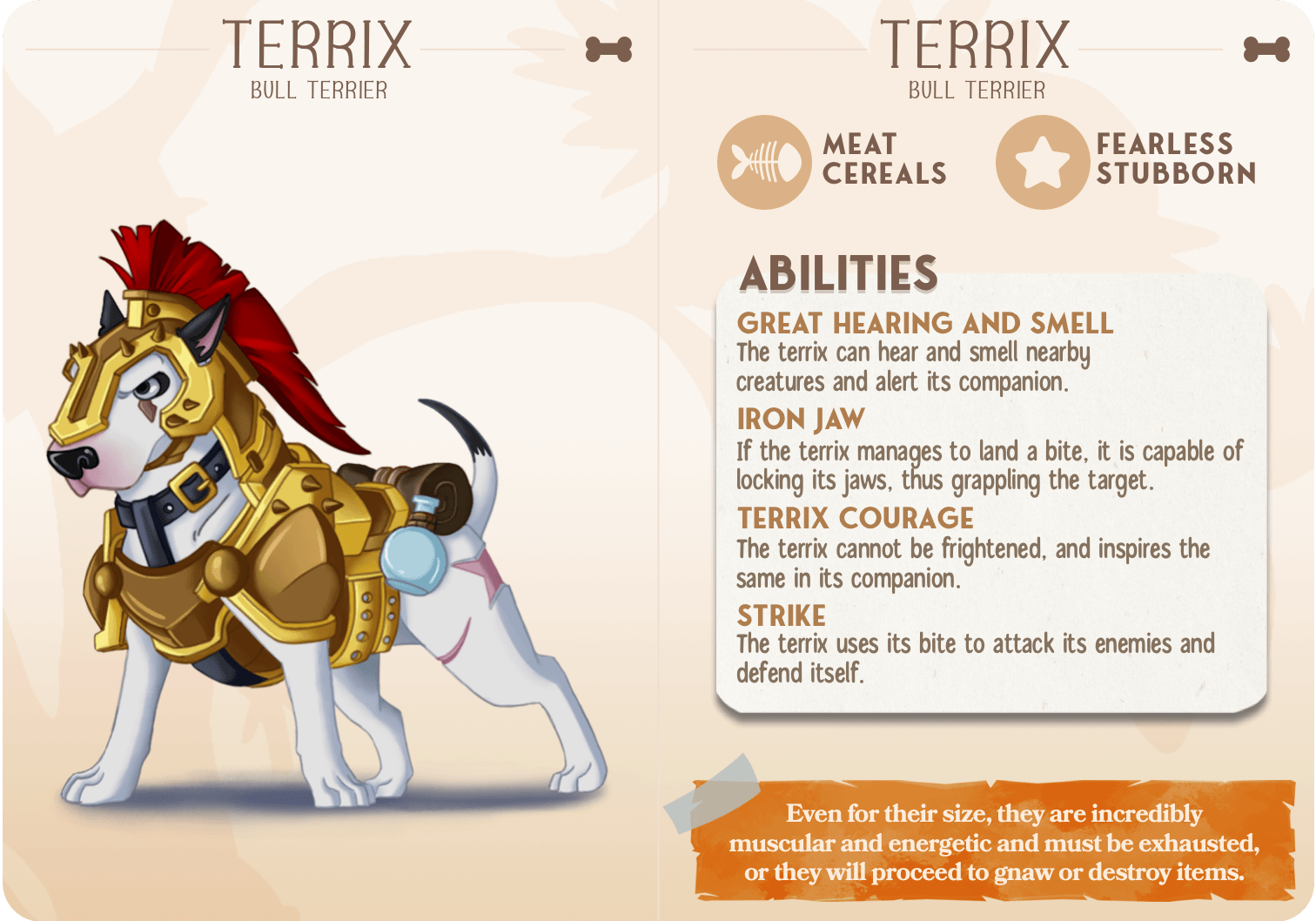 3D Printed Cast n Play Terrix - Bull Terrier Companions 28mm 32mm D&D - 3D Printing Boss 