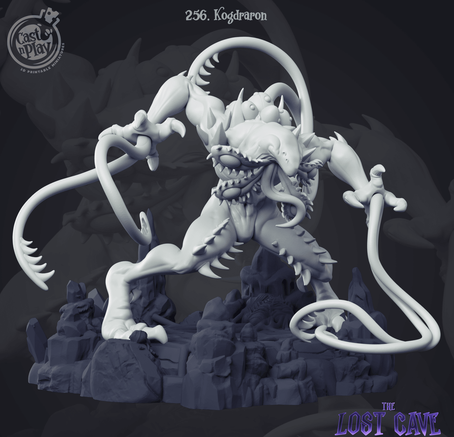 3D Printed Cast n Play The Lost Cave - Kogdraron 28mm 32mm D&D - 3D Printing Boss 