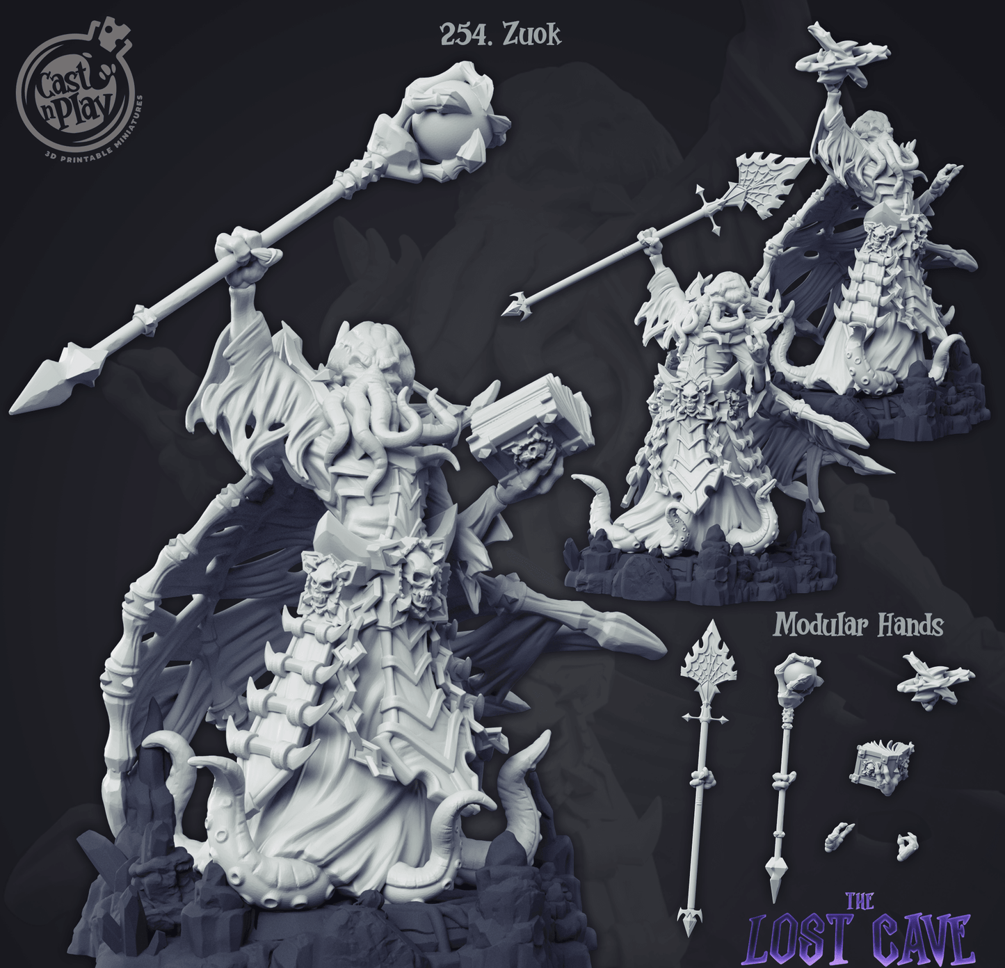 3D Printed Cast n Play The Lost Cave - Zuok 28mm 32mm D&D - 3D Printing Boss 