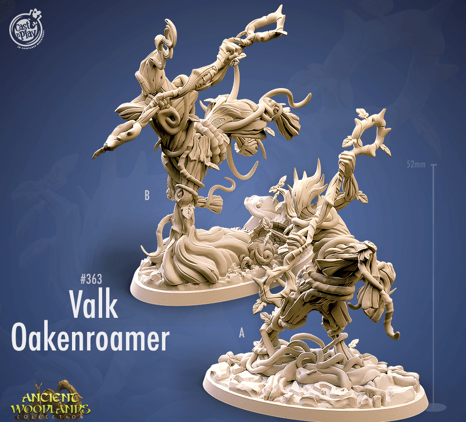 3D Printed Cast n Play Valk Oakenroamer Ancient Woodlands - 28mm 32mm D&D - 3D Printing Boss 