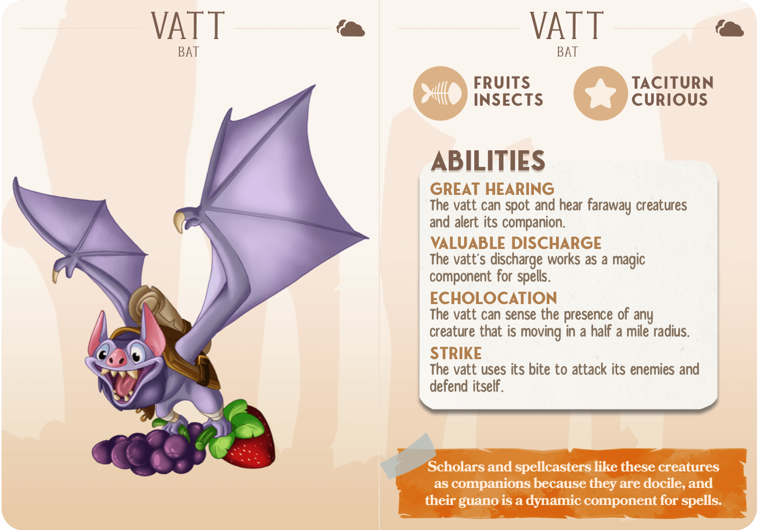 3D Printed Cast n Play Vatt - Bat Companions 28mm 32mm D&D - 3D Printing Boss 