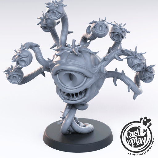 3D Printed Cast n Play - Vengeful Tomato Eyeball Monster 28mm 32mm D&D - 3D Printing Boss 