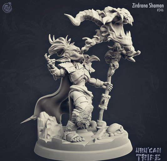 3D Printed Cast n Play Zirdrana The Shaman Goblin Uru'Can Tribe 28mm 32mm D&D - 3D Printing Boss 