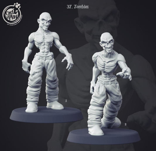 3D Printed Cast n Play Zombies 28mm 32mm D&D - 3D Printing Boss 