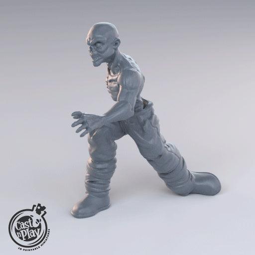 3D Printed Cast n Play Zombies 28mm 32mm D&D - 3D Printing Boss 