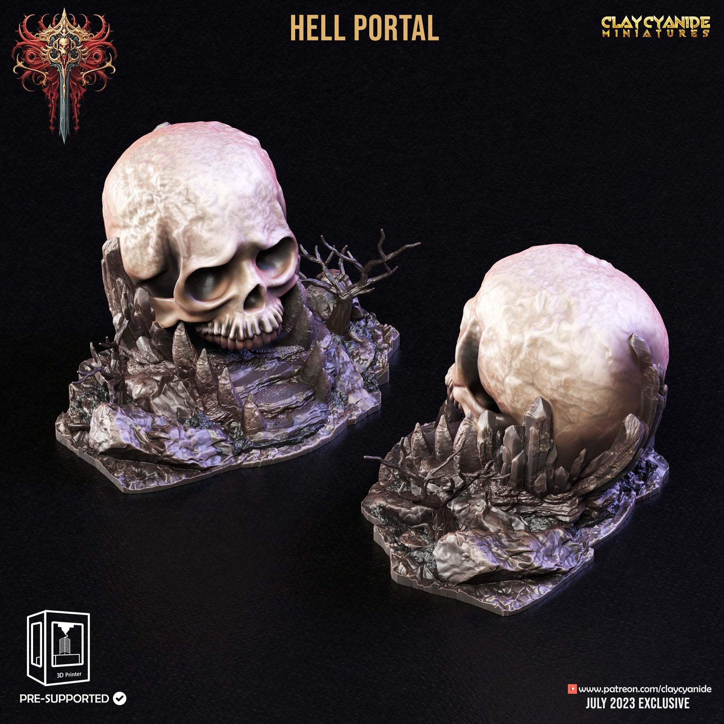 3D Printed Clay Cyanide ACT 1 The Ressurection of Chernobog 28 32 mm D&D - 3D Printing Boss 