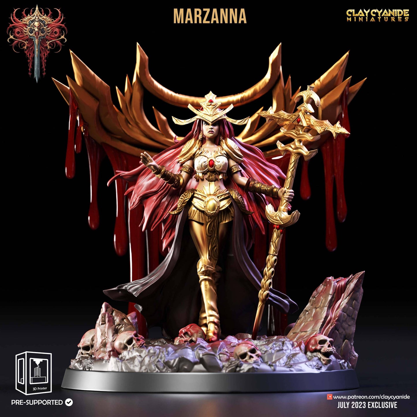 3D Printed Clay Cyanide ACT 1 The Ressurection of Chernobog 28 32 mm D&D - 3D Printing Boss 