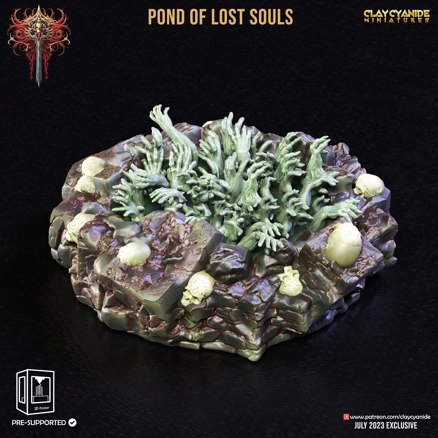 3D Printed Clay Cyanide ACT 1 The Ressurection of Chernobog 28 32 mm D&D - 3D Printing Boss 