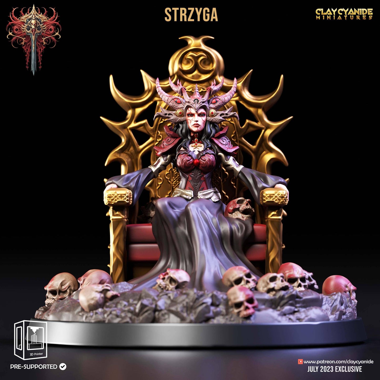 3D Printed Clay Cyanide ACT 1 The Ressurection of Chernobog 28 32 mm D&D - 3D Printing Boss 
