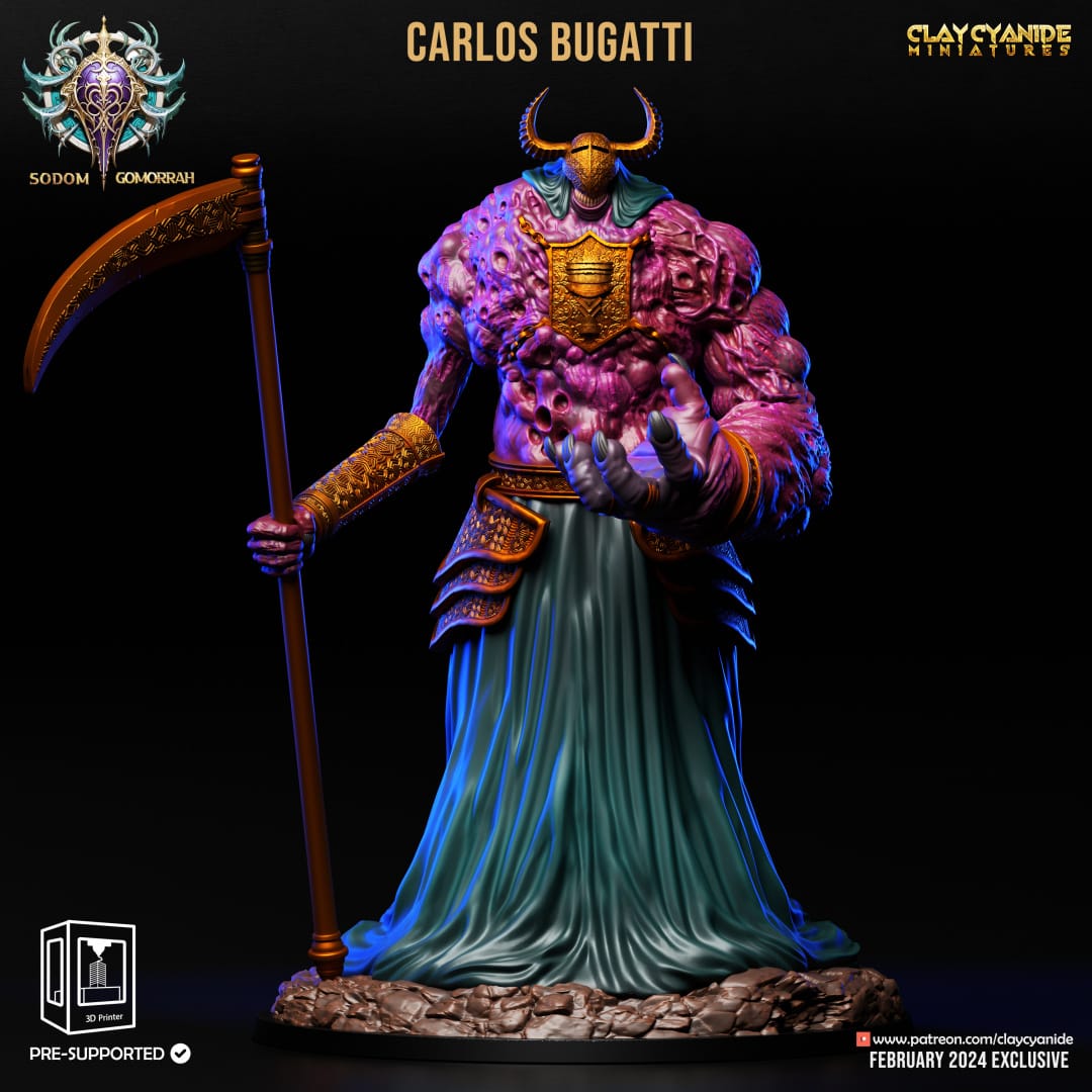 3D Printed Clay Cyanide Abominations of Gomorrah - Carlos Bugatti 28mm 32mm D&D - 3D Printing Boss 