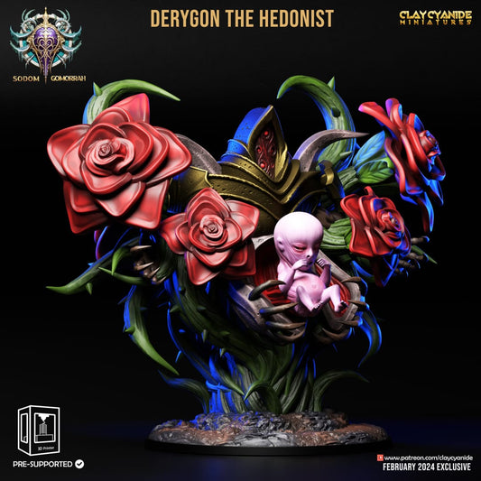 3D Printed Clay Cyanide Abominations of Gomorrah - Derygon the Hedonist 28mm 32mm D&D - 3D Printing Boss 