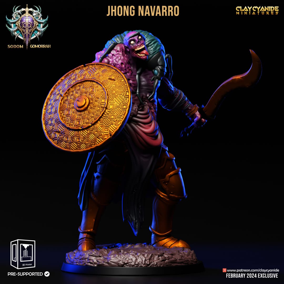 3D Printed Clay Cyanide Abominations of Gomorrah - Jhong Navarro 28mm 32mm D&D - 3D Printing Boss 