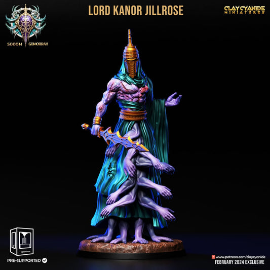 3D Printed Clay Cyanide Abominations of Gomorrah - Lord Kanor Jillrose 28mm 32mm D&D - 3D Printing Boss 
