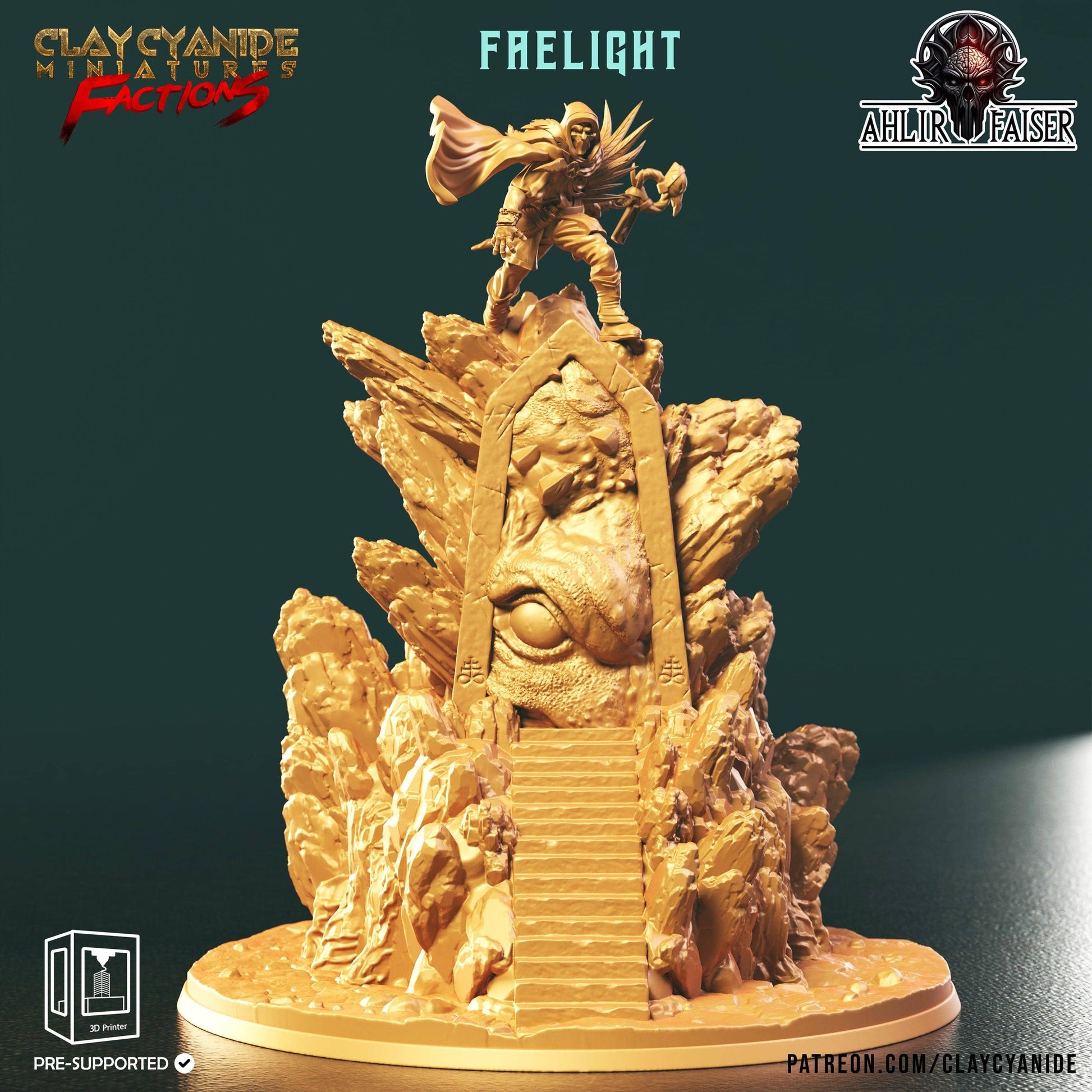 3D Printed Clay Cyanide Ahlir Faiser Factions Ragnarok D&D - 3D Printing Boss 
